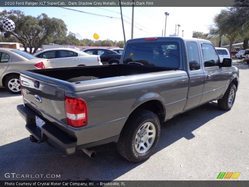 Dark Shadow Grey Metallic / Medium Dark Flint 2010 Ford Ranger XLT SuperCab