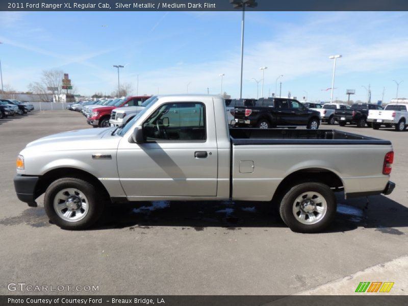 Silver Metallic / Medium Dark Flint 2011 Ford Ranger XL Regular Cab