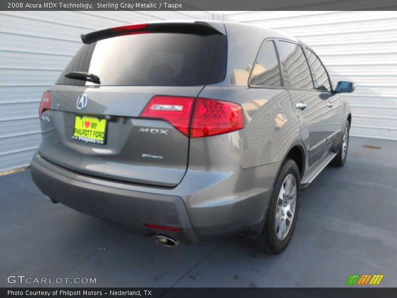 Sterling Gray Metallic / Taupe 2008 Acura MDX Technology