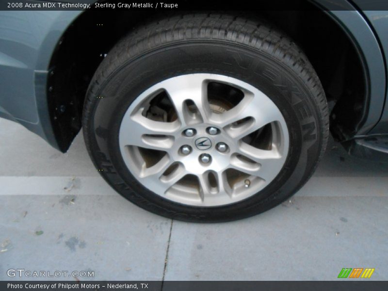 Sterling Gray Metallic / Taupe 2008 Acura MDX Technology