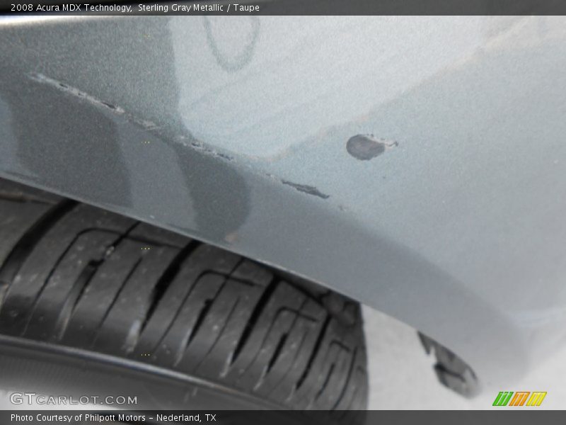 Sterling Gray Metallic / Taupe 2008 Acura MDX Technology
