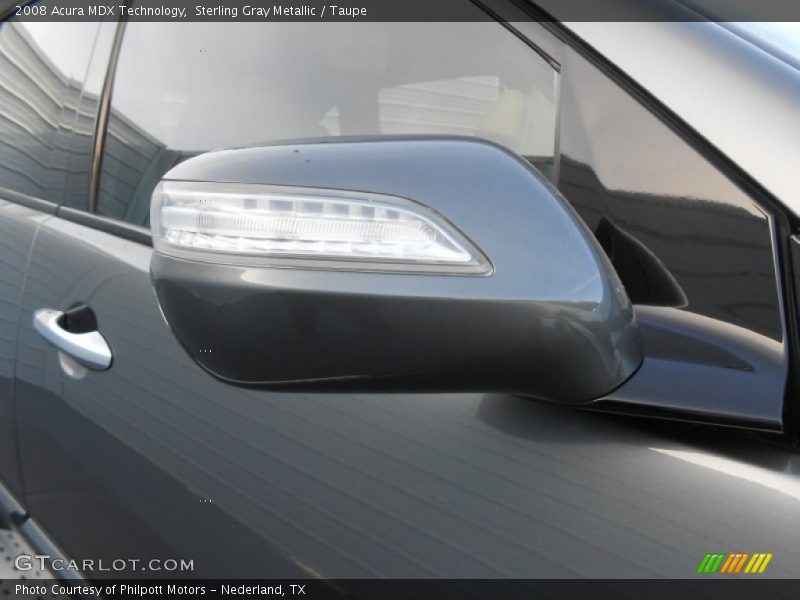 Sterling Gray Metallic / Taupe 2008 Acura MDX Technology