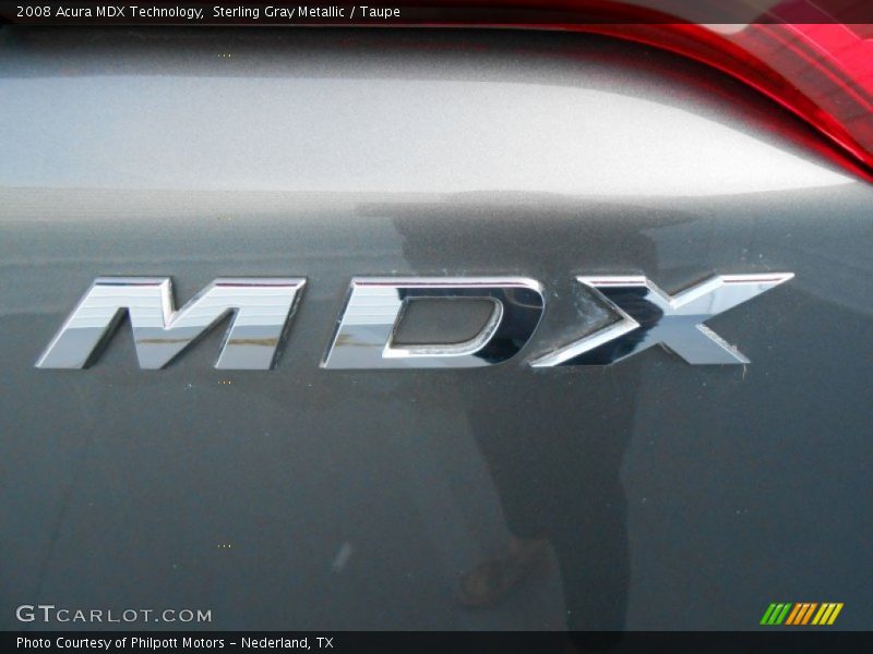 Sterling Gray Metallic / Taupe 2008 Acura MDX Technology