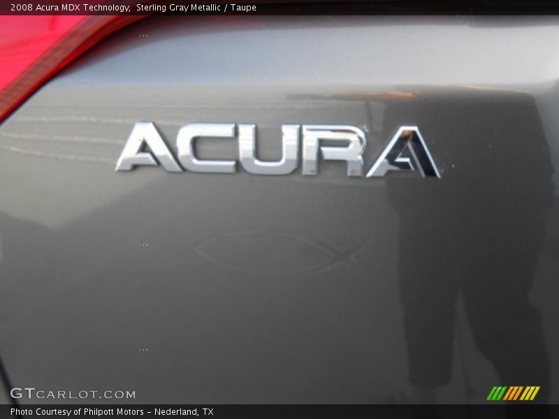 Sterling Gray Metallic / Taupe 2008 Acura MDX Technology