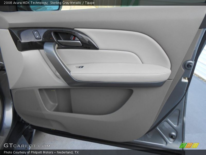 Sterling Gray Metallic / Taupe 2008 Acura MDX Technology