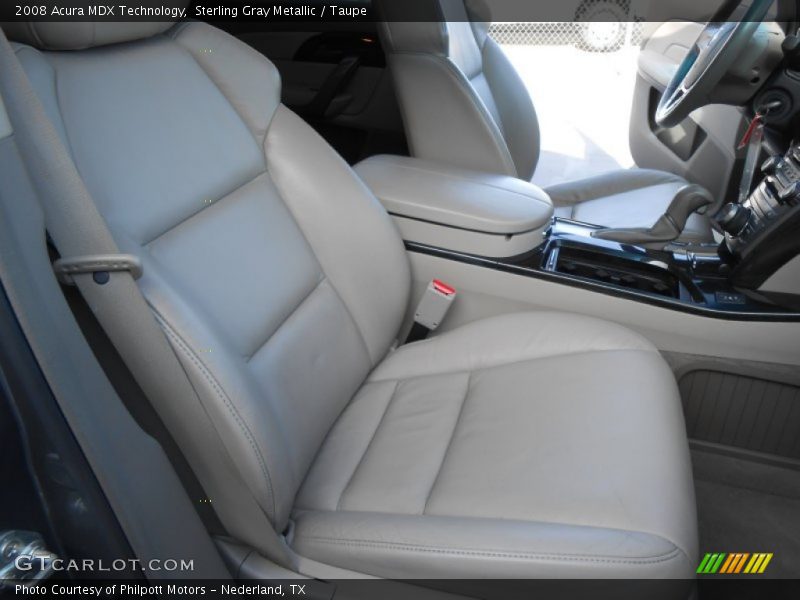 Sterling Gray Metallic / Taupe 2008 Acura MDX Technology