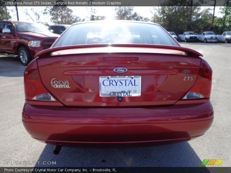 Sangria Red Metallic / Medium Graphite 2003 Ford Focus ZTS Sedan