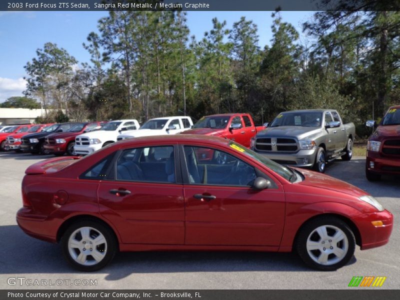 Sangria Red Metallic / Medium Graphite 2003 Ford Focus ZTS Sedan
