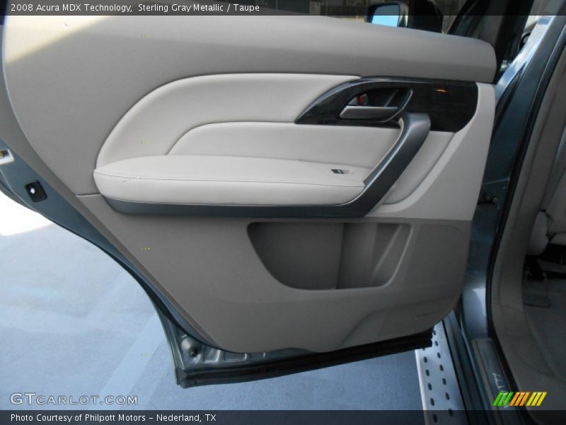 Sterling Gray Metallic / Taupe 2008 Acura MDX Technology