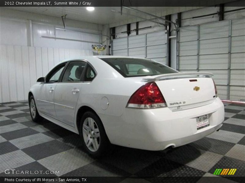 Summit White / Gray 2012 Chevrolet Impala LT
