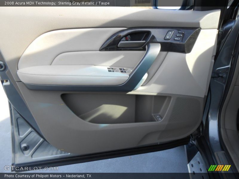 Sterling Gray Metallic / Taupe 2008 Acura MDX Technology