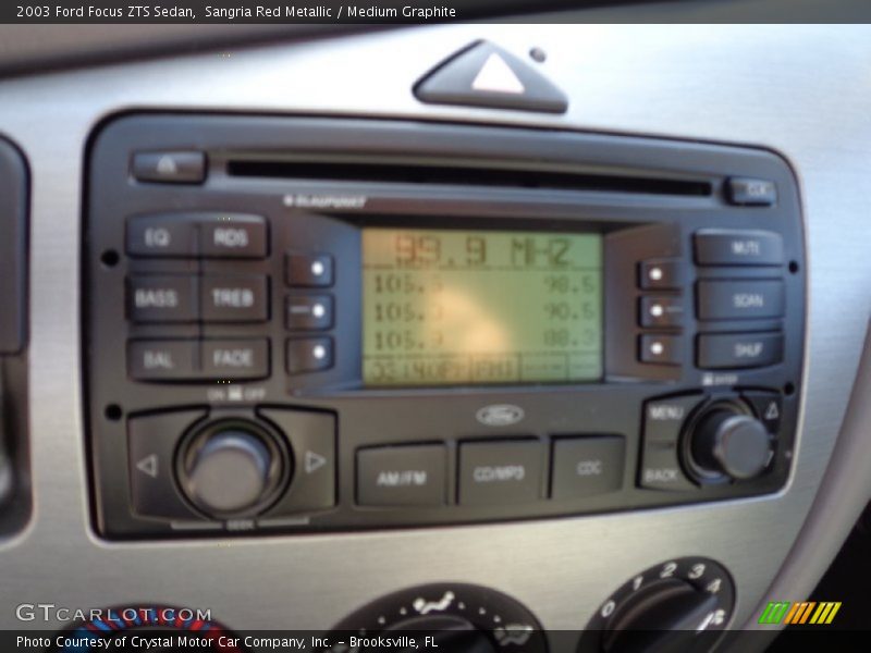 Audio System of 2003 Focus ZTS Sedan