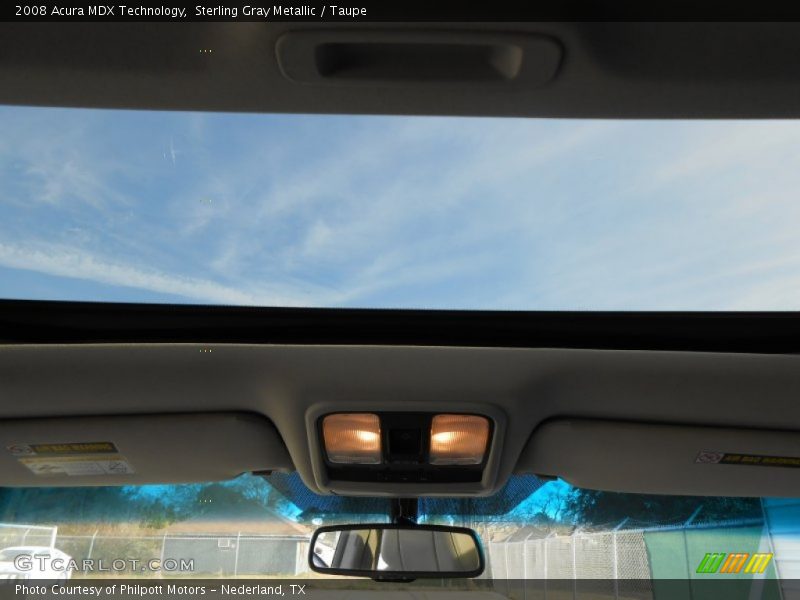 Sterling Gray Metallic / Taupe 2008 Acura MDX Technology