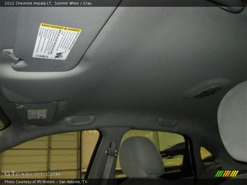 Summit White / Gray 2012 Chevrolet Impala LT