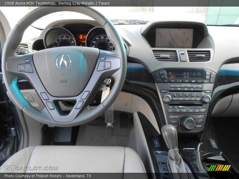 Sterling Gray Metallic / Taupe 2008 Acura MDX Technology