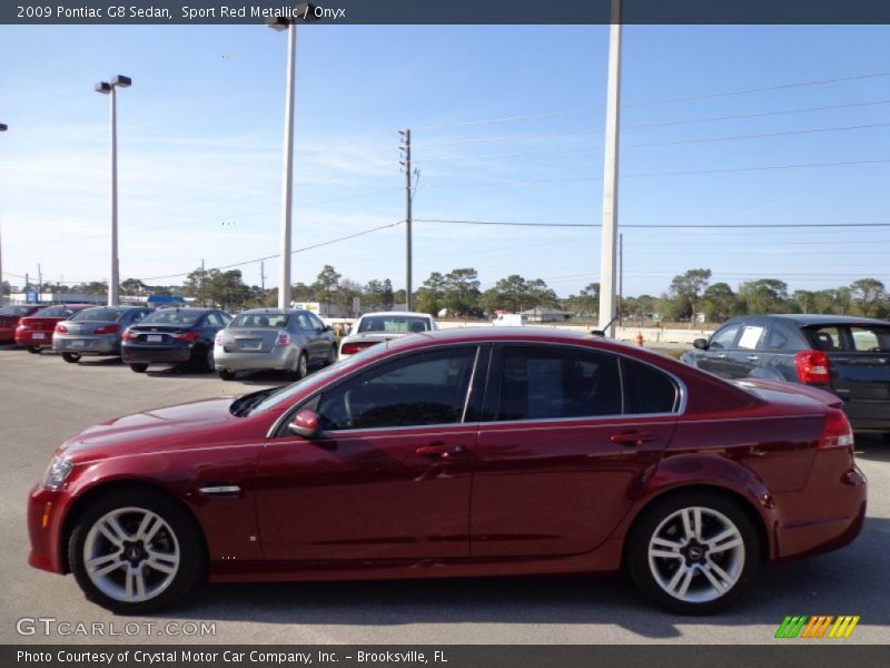 Sport Red Metallic / Onyx 2009 Pontiac G8 Sedan