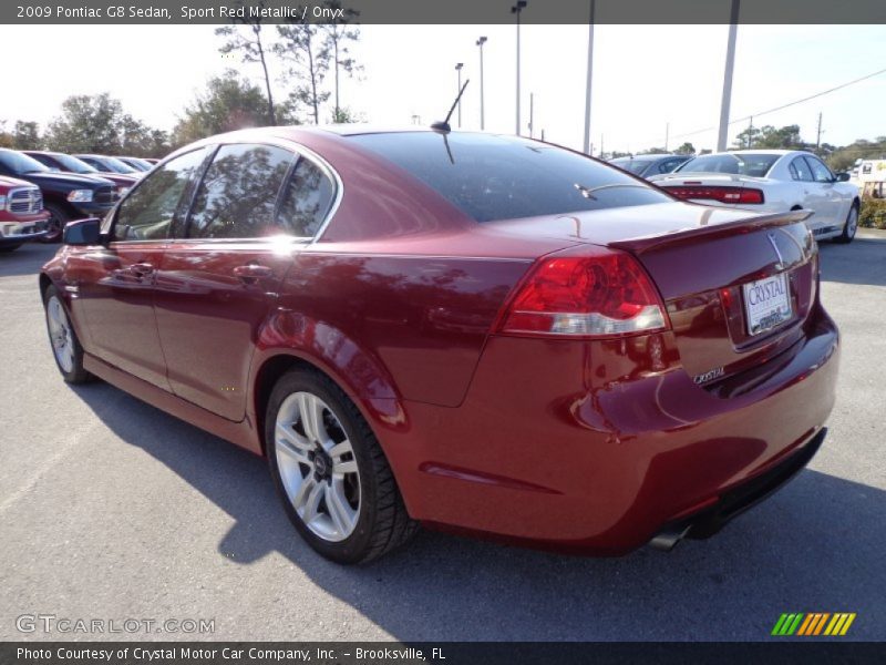 Sport Red Metallic / Onyx 2009 Pontiac G8 Sedan