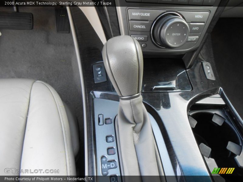 Sterling Gray Metallic / Taupe 2008 Acura MDX Technology