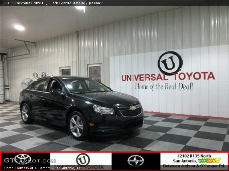 Black Granite Metallic / Jet Black 2012 Chevrolet Cruze LT