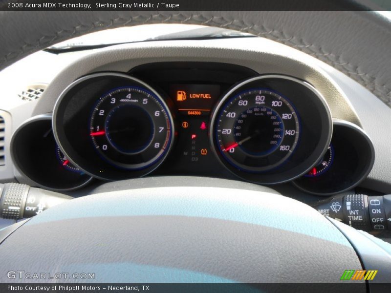 Sterling Gray Metallic / Taupe 2008 Acura MDX Technology