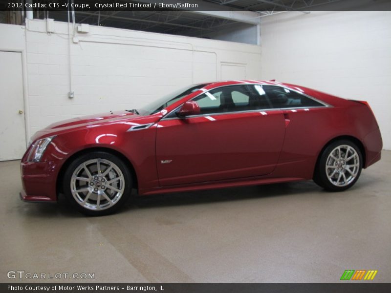Crystal Red Tintcoat / Ebony/Saffron 2012 Cadillac CTS -V Coupe