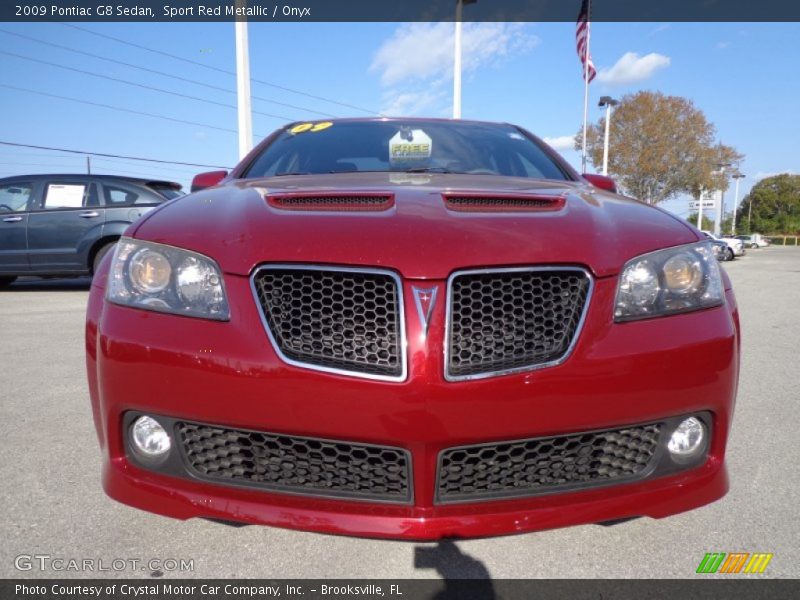 Sport Red Metallic / Onyx 2009 Pontiac G8 Sedan