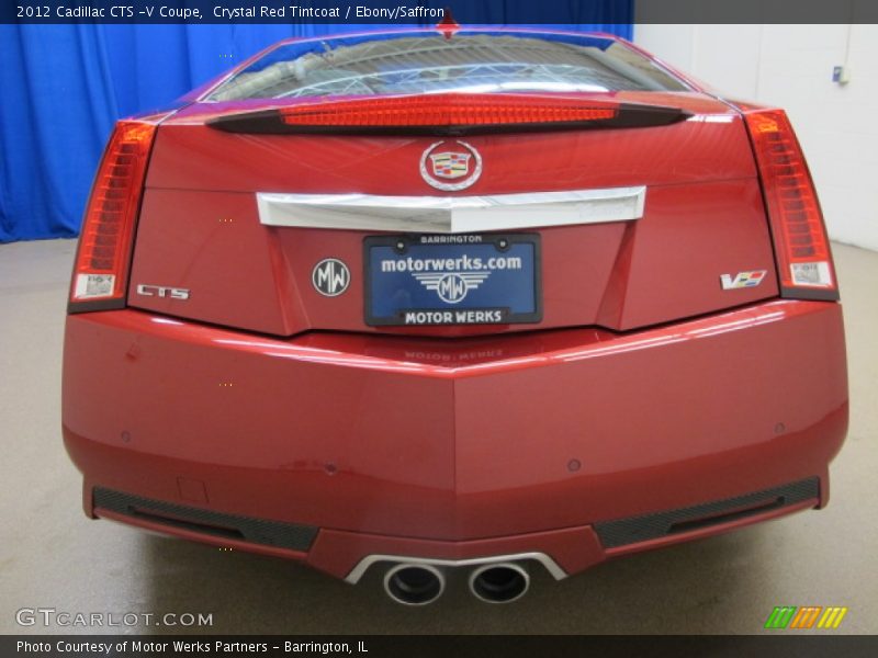 Crystal Red Tintcoat / Ebony/Saffron 2012 Cadillac CTS -V Coupe