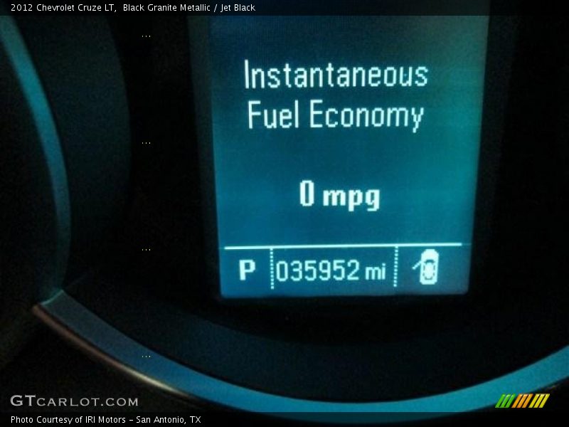 Black Granite Metallic / Jet Black 2012 Chevrolet Cruze LT