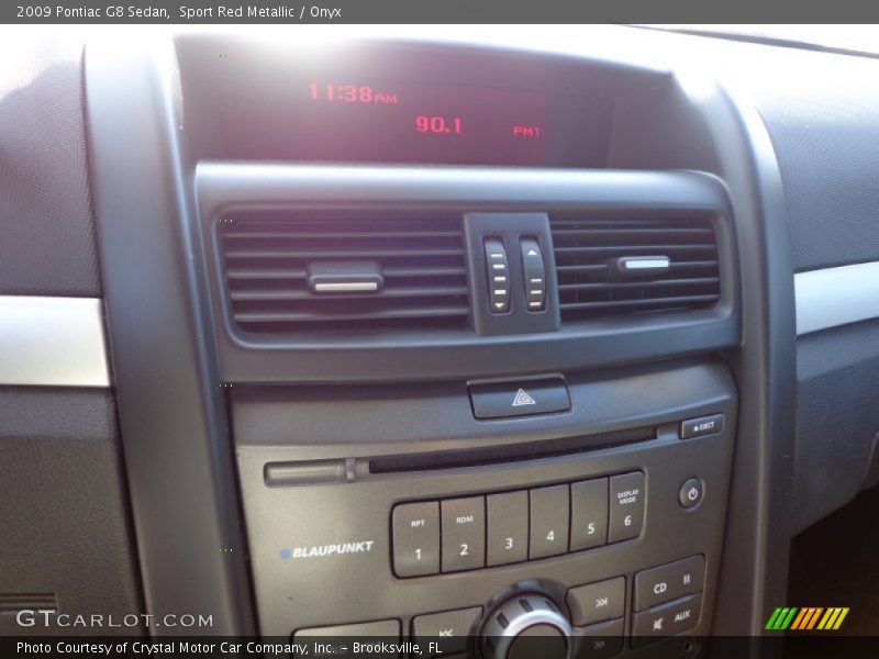 Sport Red Metallic / Onyx 2009 Pontiac G8 Sedan