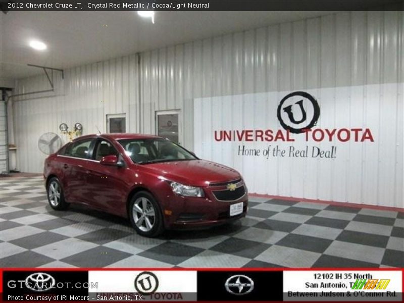 Crystal Red Metallic / Cocoa/Light Neutral 2012 Chevrolet Cruze LT