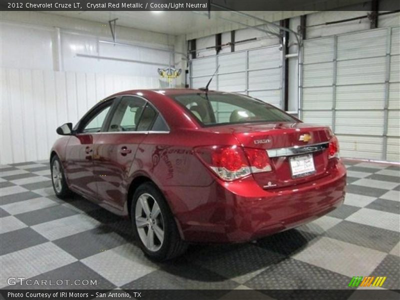 Crystal Red Metallic / Cocoa/Light Neutral 2012 Chevrolet Cruze LT