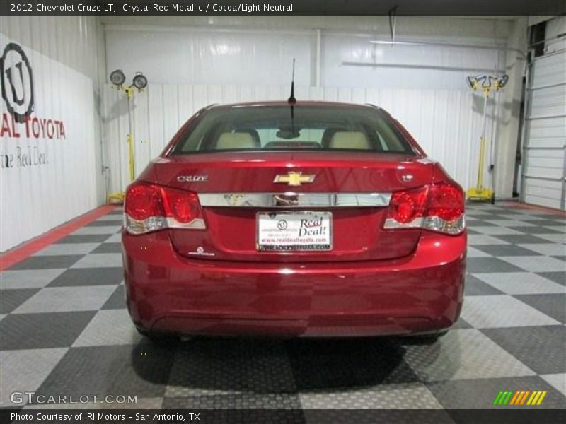 Crystal Red Metallic / Cocoa/Light Neutral 2012 Chevrolet Cruze LT