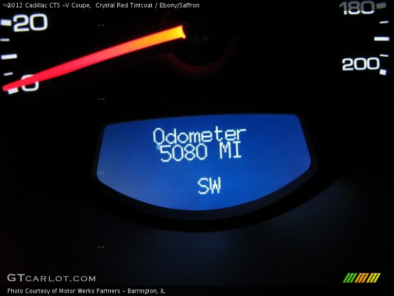 Crystal Red Tintcoat / Ebony/Saffron 2012 Cadillac CTS -V Coupe