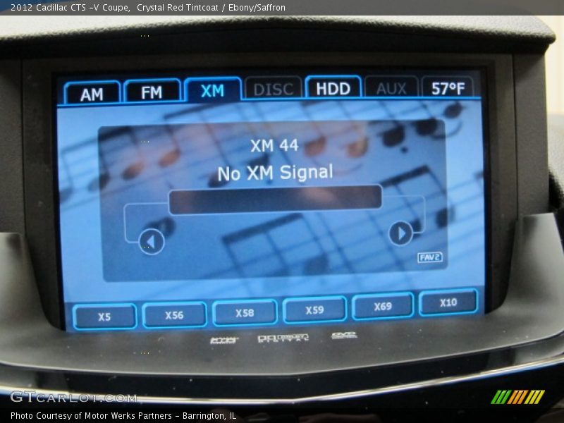 Crystal Red Tintcoat / Ebony/Saffron 2012 Cadillac CTS -V Coupe