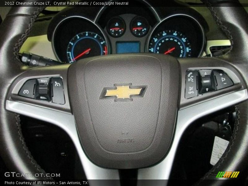 Crystal Red Metallic / Cocoa/Light Neutral 2012 Chevrolet Cruze LT
