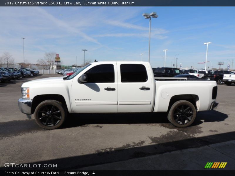 Summit White / Dark Titanium 2012 Chevrolet Silverado 1500 LS Crew Cab