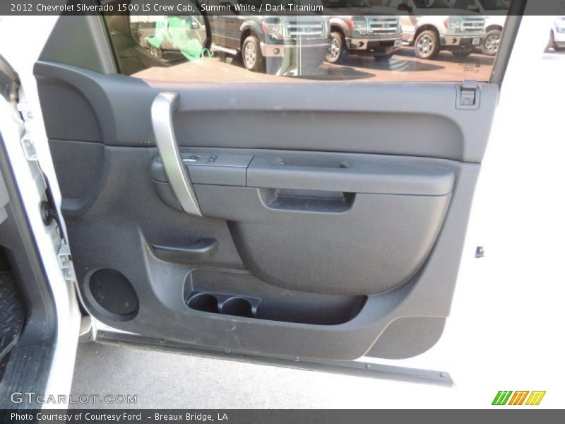 Summit White / Dark Titanium 2012 Chevrolet Silverado 1500 LS Crew Cab