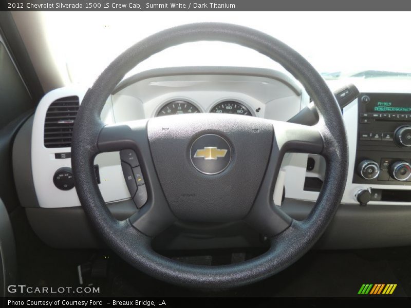 Summit White / Dark Titanium 2012 Chevrolet Silverado 1500 LS Crew Cab
