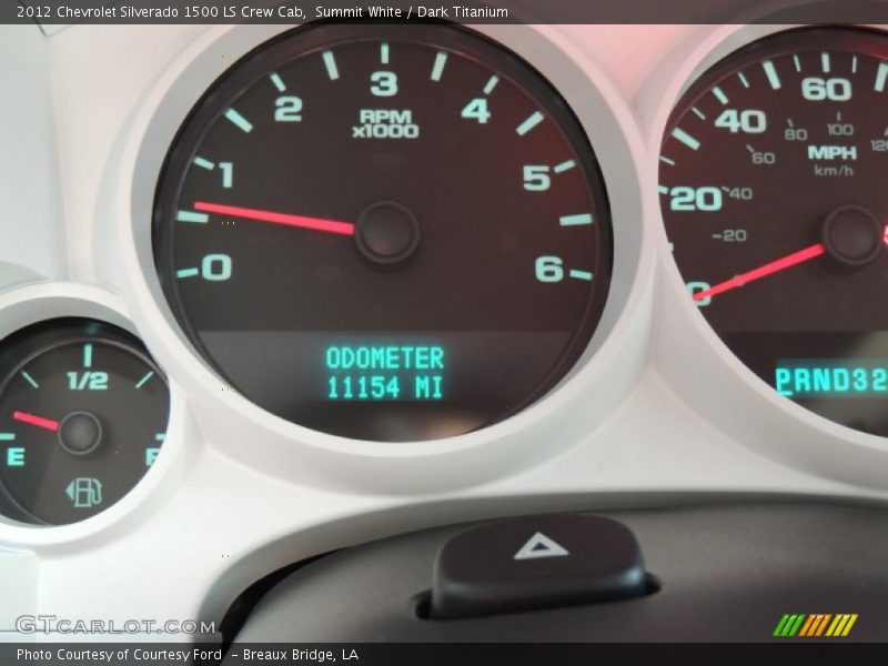 Summit White / Dark Titanium 2012 Chevrolet Silverado 1500 LS Crew Cab