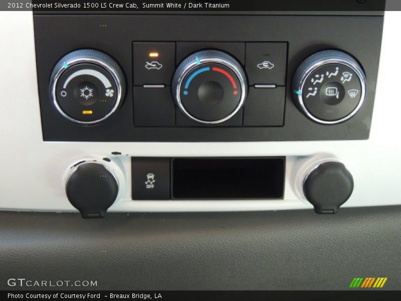 Summit White / Dark Titanium 2012 Chevrolet Silverado 1500 LS Crew Cab