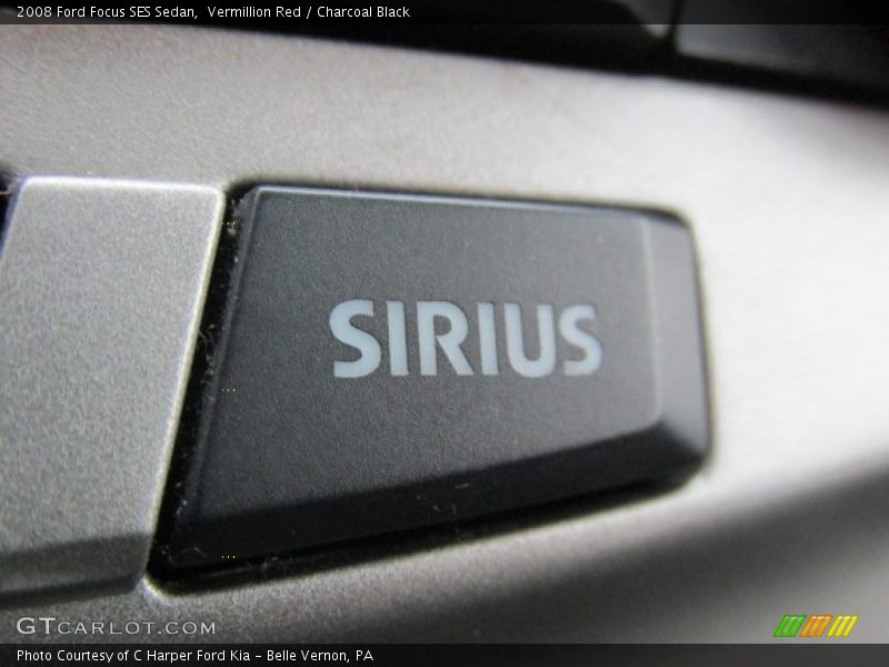 Vermillion Red / Charcoal Black 2008 Ford Focus SES Sedan