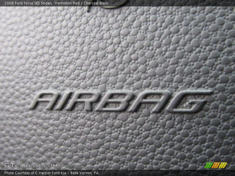 Vermillion Red / Charcoal Black 2008 Ford Focus SES Sedan