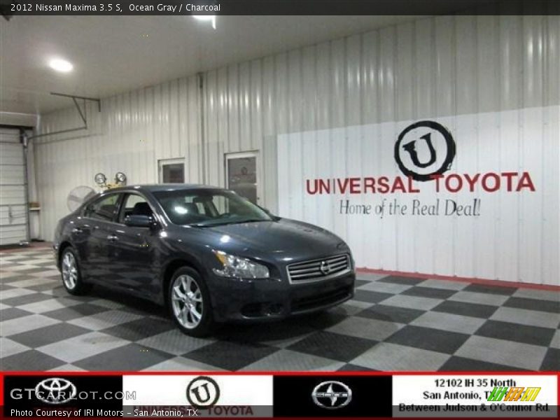 Ocean Gray / Charcoal 2012 Nissan Maxima 3.5 S