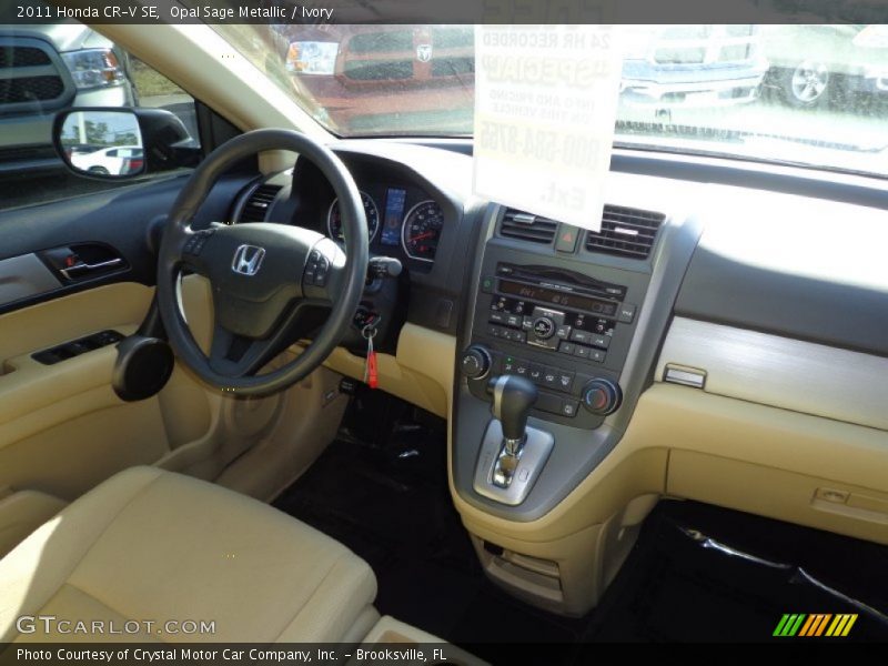 Opal Sage Metallic / Ivory 2011 Honda CR-V SE