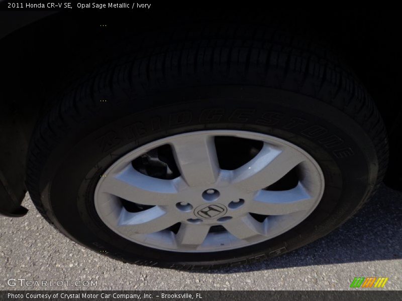 Opal Sage Metallic / Ivory 2011 Honda CR-V SE