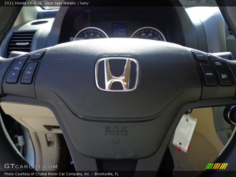 Opal Sage Metallic / Ivory 2011 Honda CR-V SE