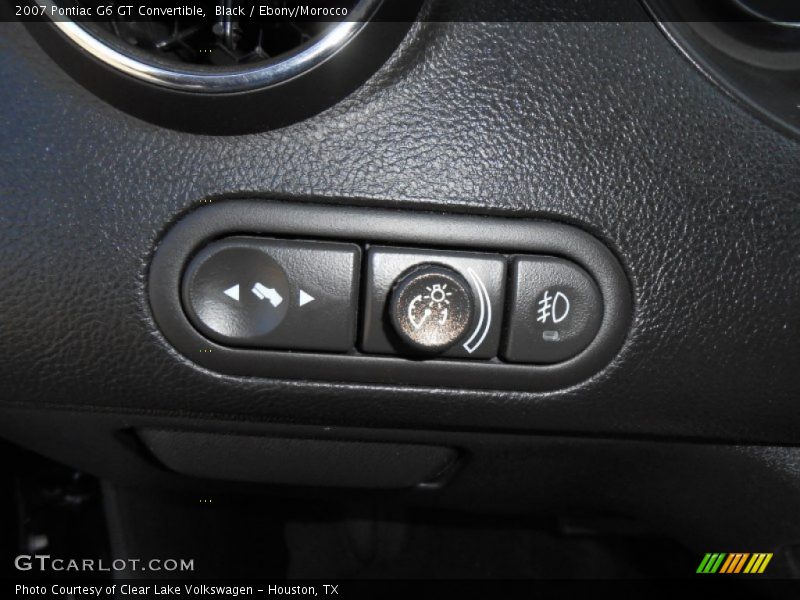 Black / Ebony/Morocco 2007 Pontiac G6 GT Convertible