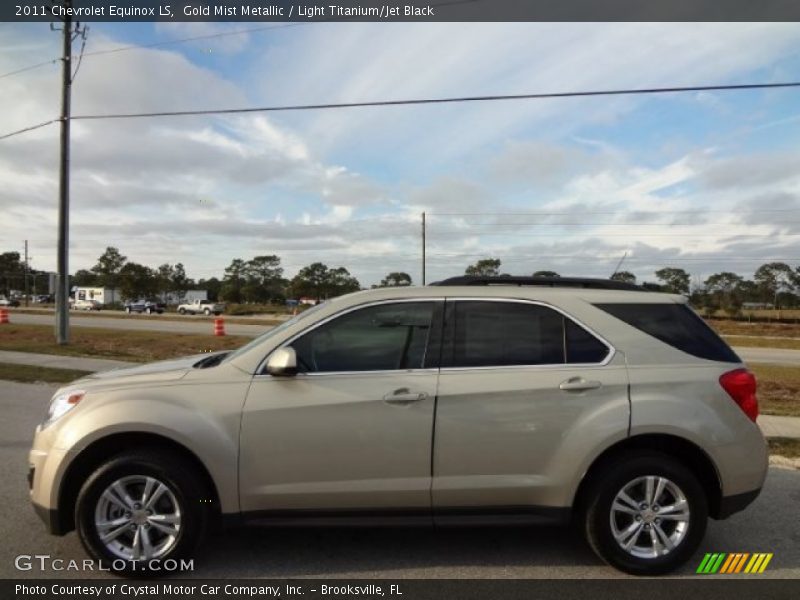 Gold Mist Metallic / Light Titanium/Jet Black 2011 Chevrolet Equinox LS