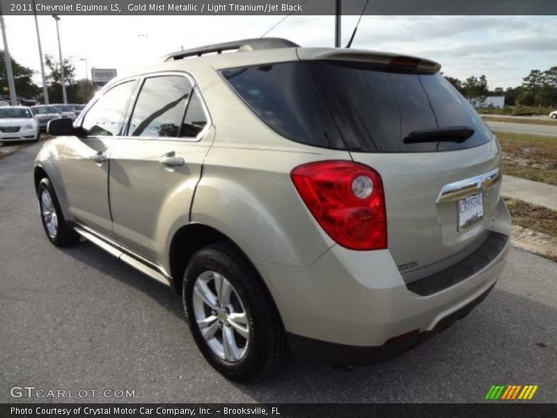 Gold Mist Metallic / Light Titanium/Jet Black 2011 Chevrolet Equinox LS