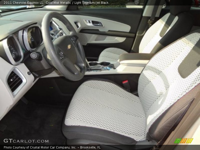 Gold Mist Metallic / Light Titanium/Jet Black 2011 Chevrolet Equinox LS
